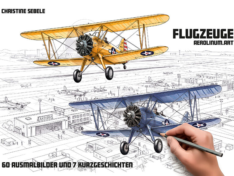 Flugzeuge Malbuch für Kinder Cover