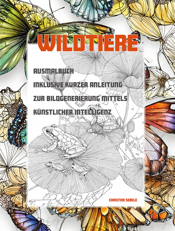 Wildtiere Malbuch für Kinder Cover