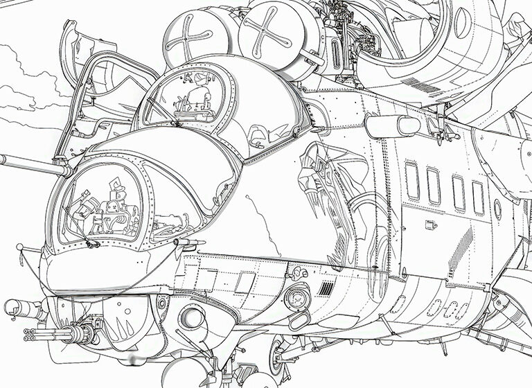 Flugzeuge Malbuch für Kinder